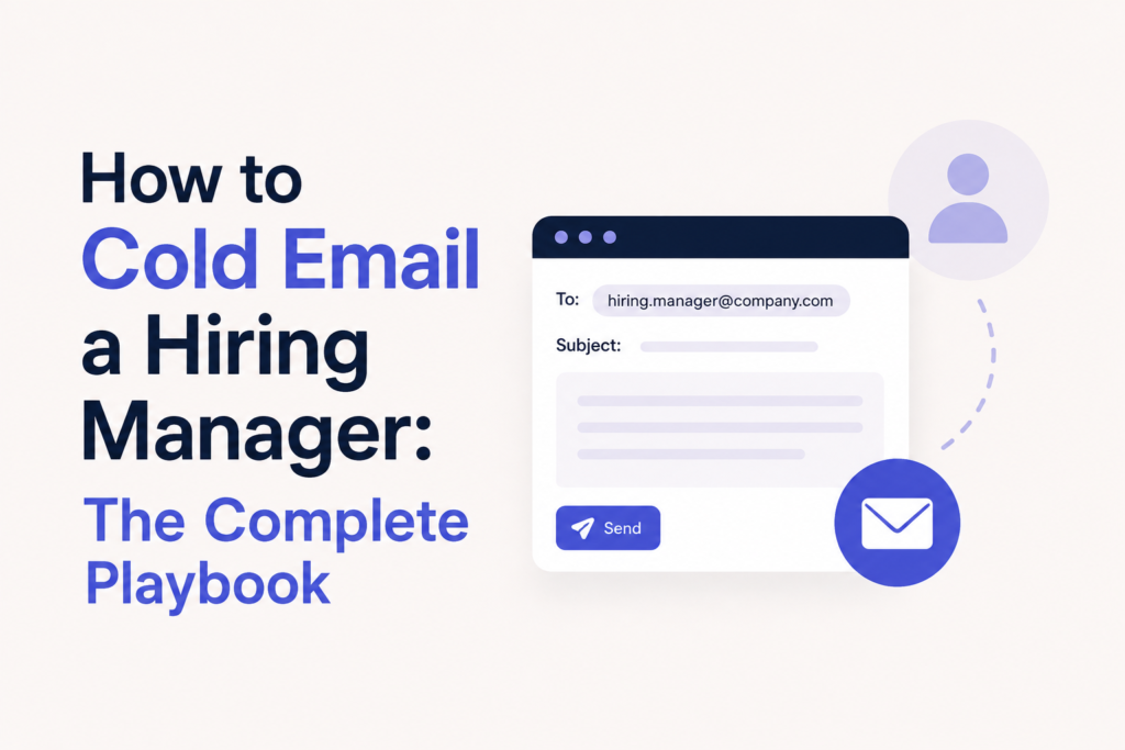 How to Cold Email a Hiring Manager guide illustration