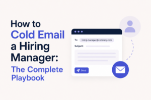 How to Cold Email a Hiring Manager guide illustration
