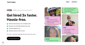 BetterApply Review - Snapshot of Homepage